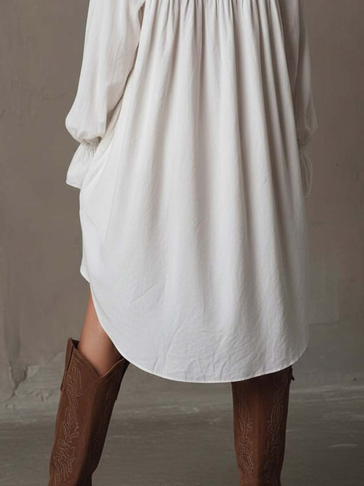 Josephine | The Boho Lace Shirt Dress