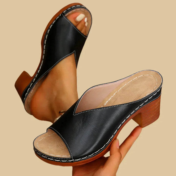 Women's Orthopedic Sandals with Thick Heels