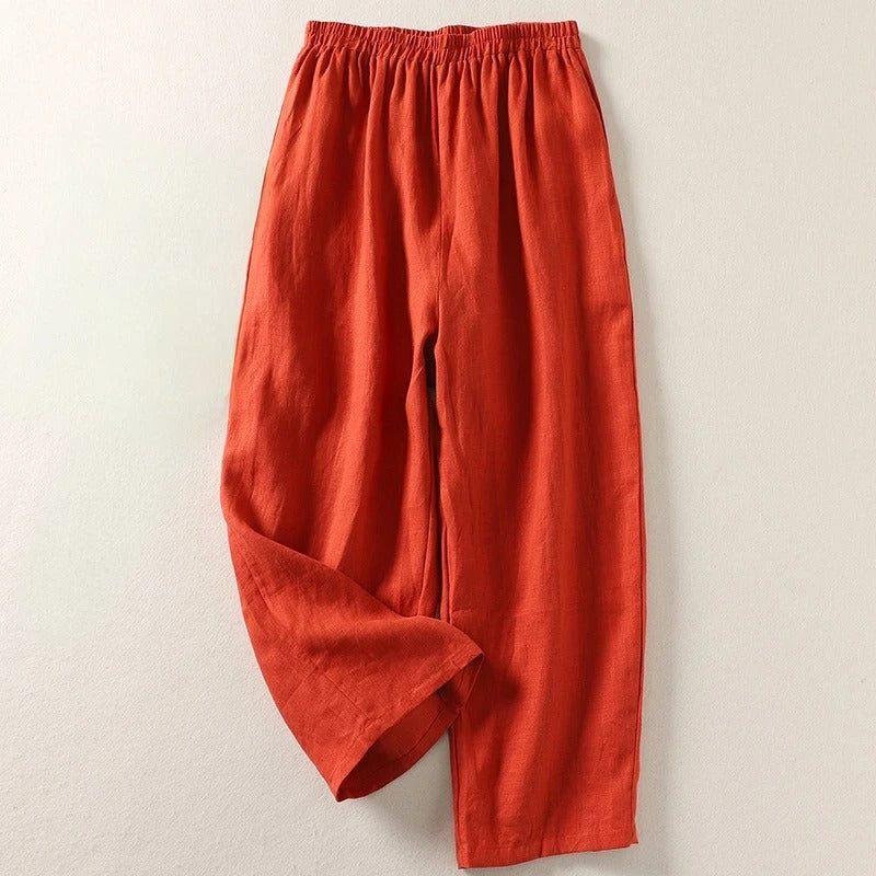 Amalia™ | Fluid Cotton and Linen Pants