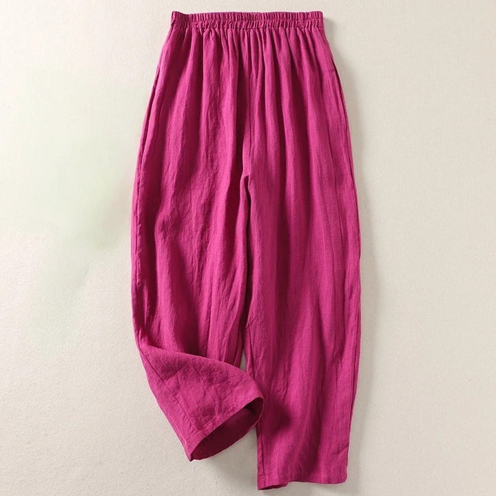 Amalia™ | Fluid Cotton and Linen Pants