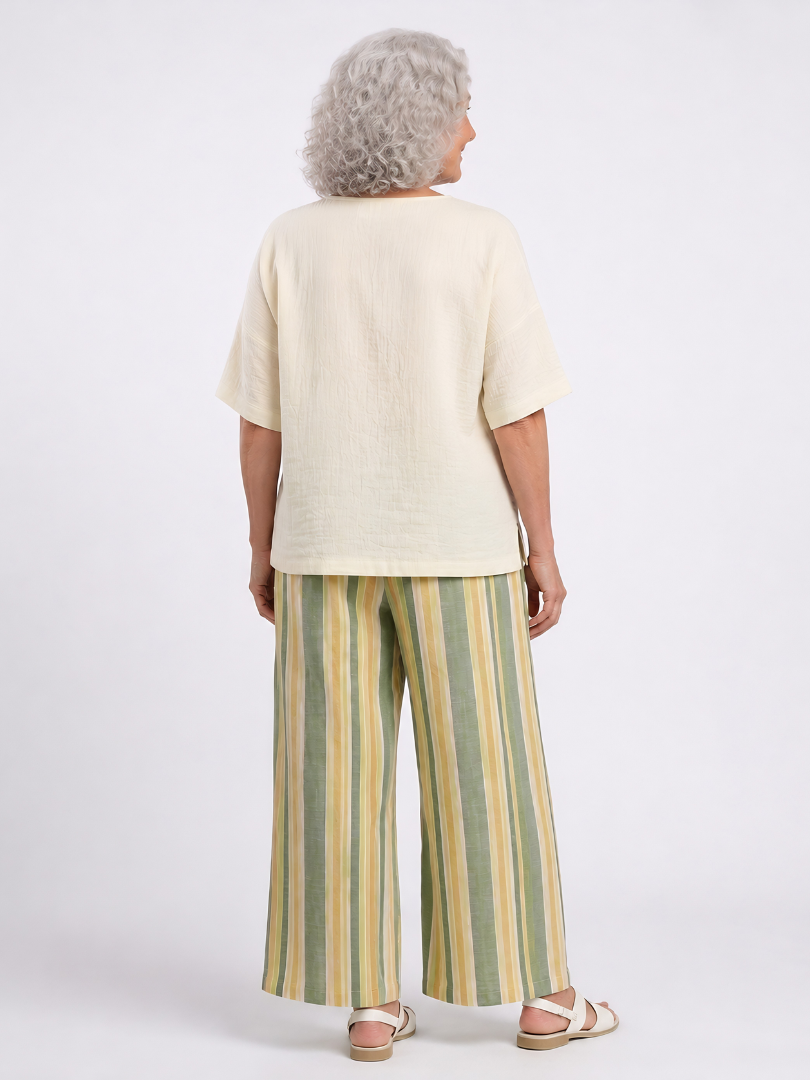 Ellowyn | Sophisticated Top & Striped Pants