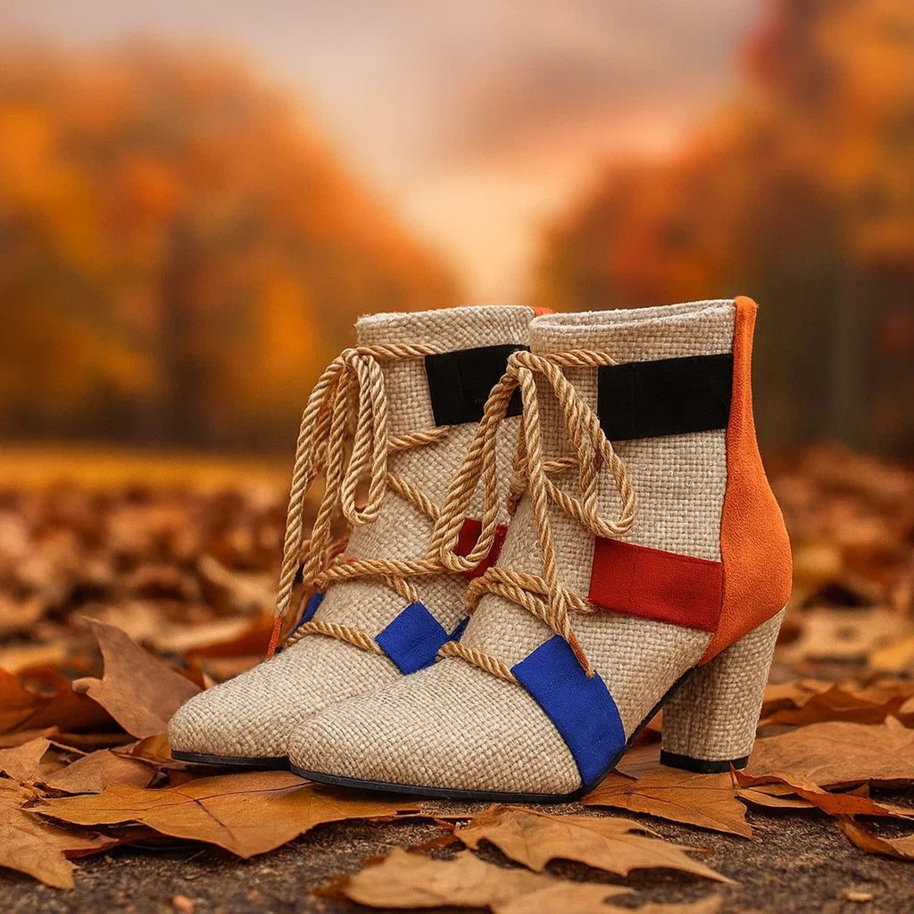 RAYA ROPE-LACE BOOTIES