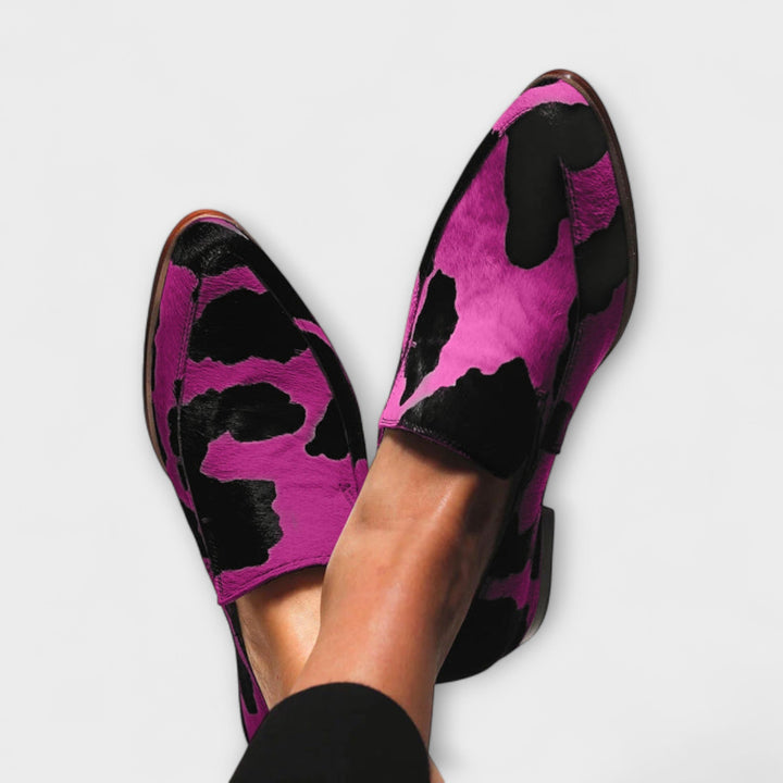 Paloma™ | Moccasins with Cow Print