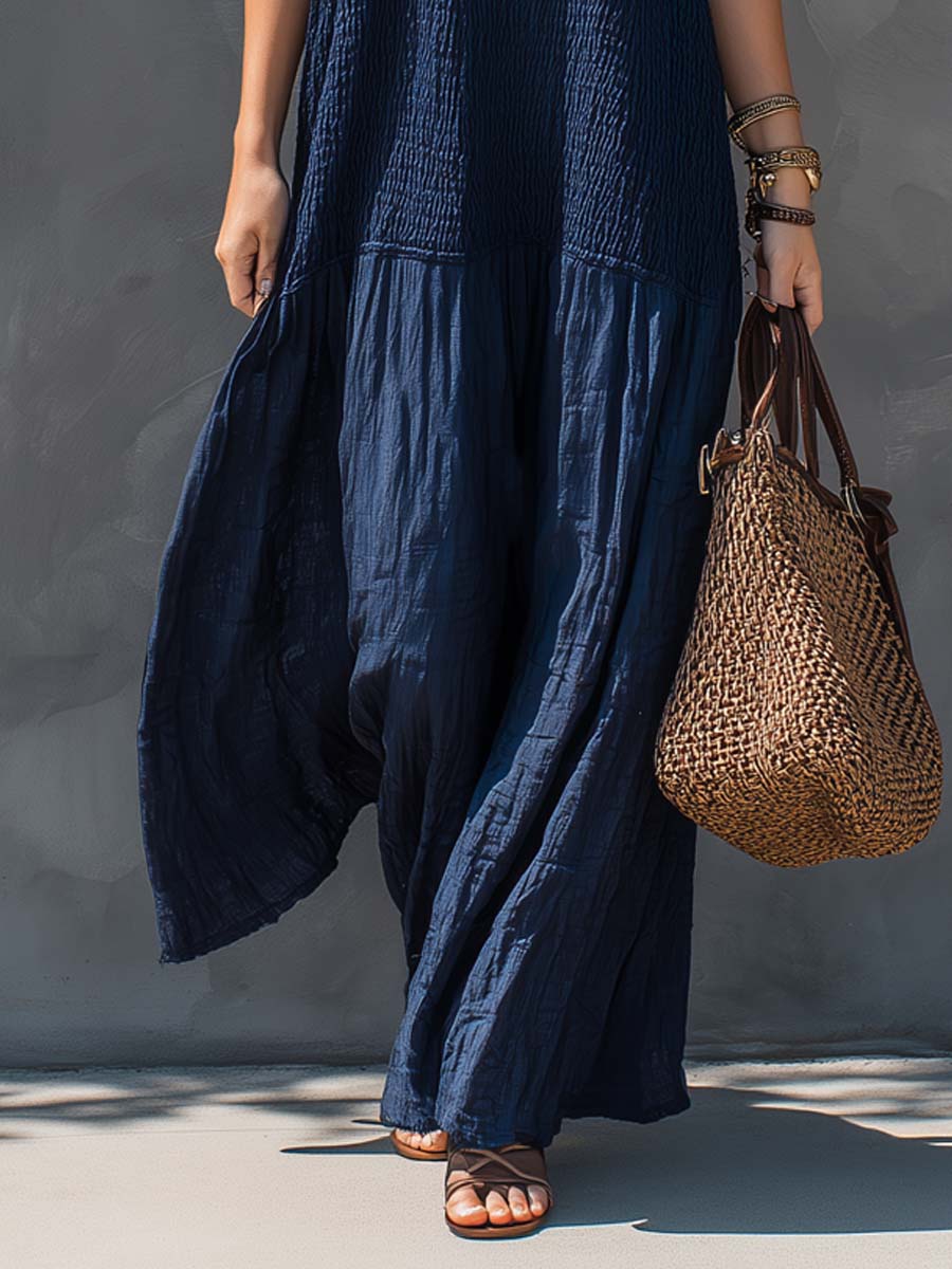 LUNA | Maxi Boho Patchwork Dress