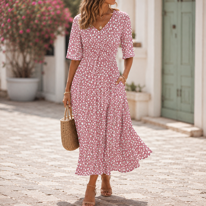 Janet | Tummy Concealing Midi Dress