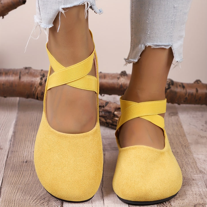 Noelle | The Cross-Strap Ballet Flat