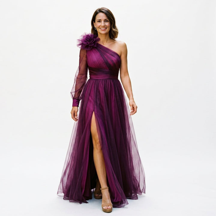 Alessi - Trendy One Shoulder Maxi Dress for Women