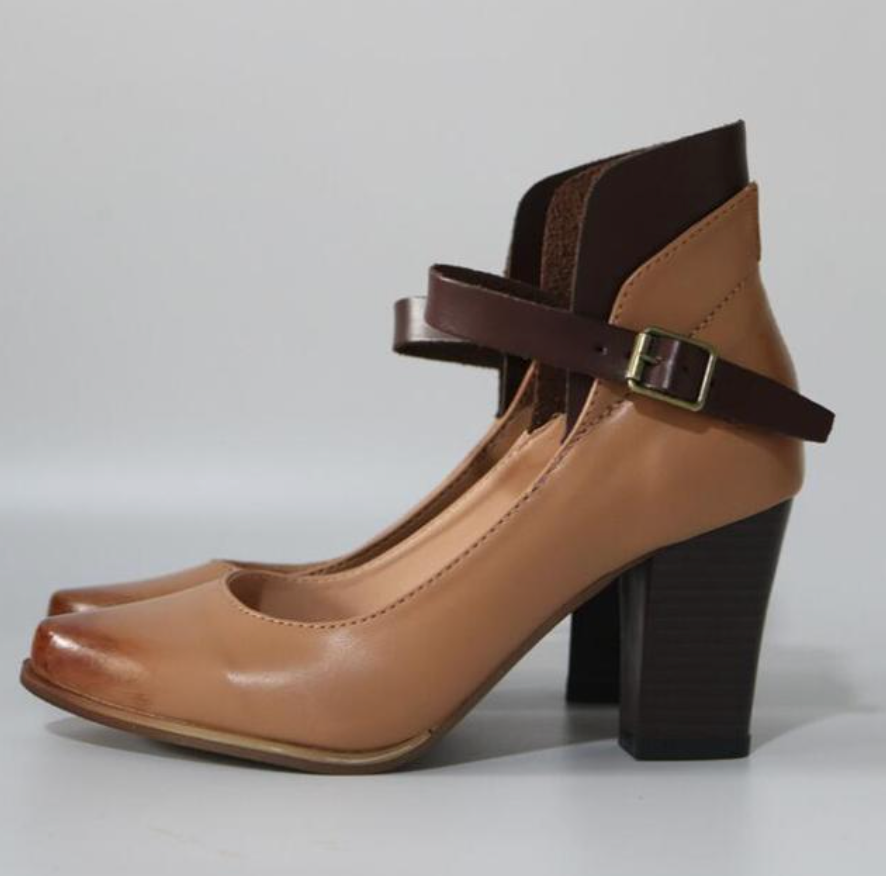 Women's Elegant Heel Sandals with Straps