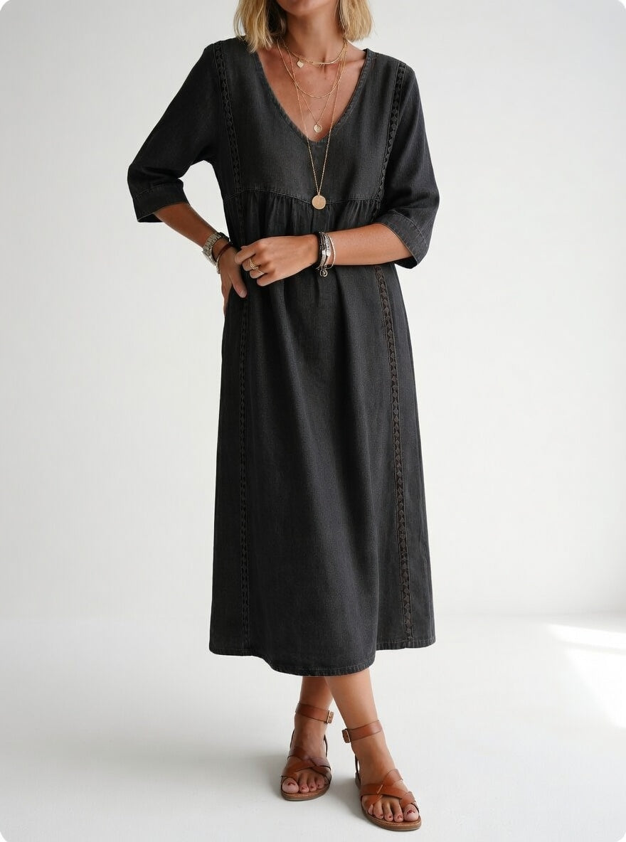 Lioréa™ — Elegant Casual Flowing Midi Dress