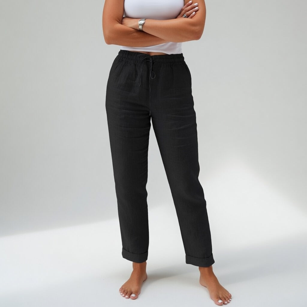 Albertine™ — 100% Cotton Fluid Pants Natural Comfort
