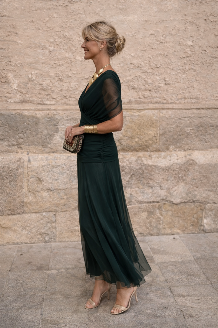 MARELLA | Maxi V-Neck Dress