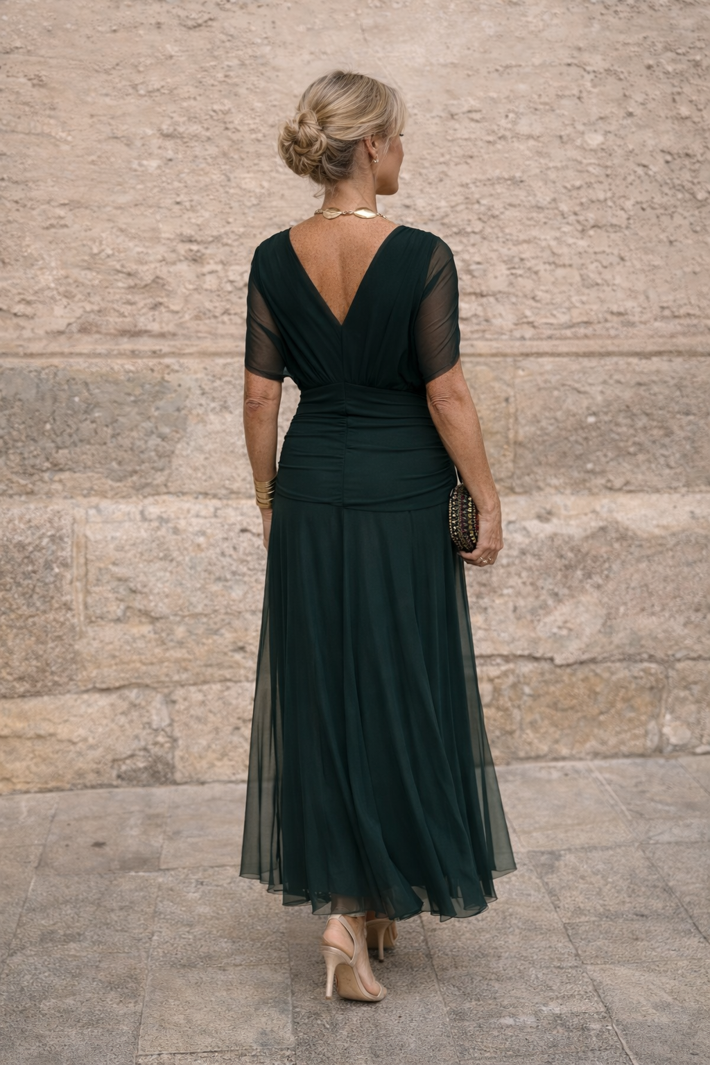 MARELLA | Maxi V-Neck Dress