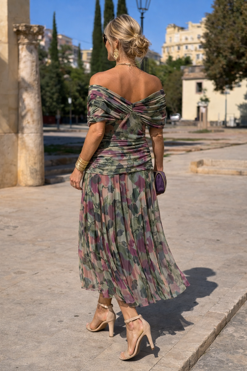 MARELLA | Maxi V-Neck Dress