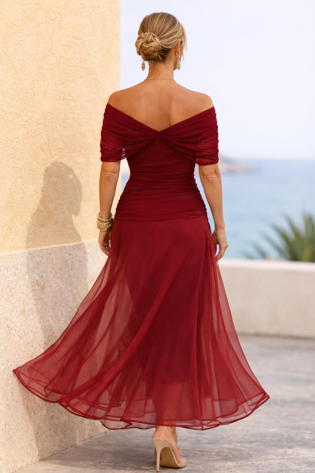 MARELLA | Maxi V-Neck Dress