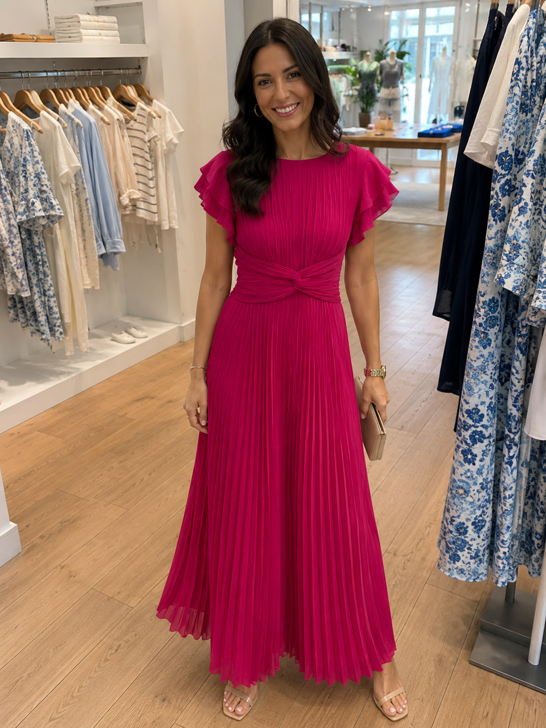 ANNA | PLEATED DRESS