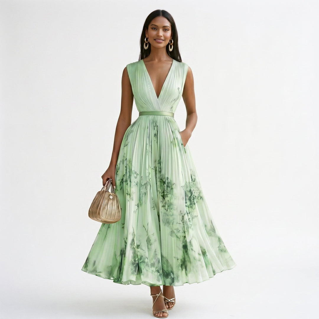 Aurora - Elegant Floral Long Sleeve Maxi Dress for Women
