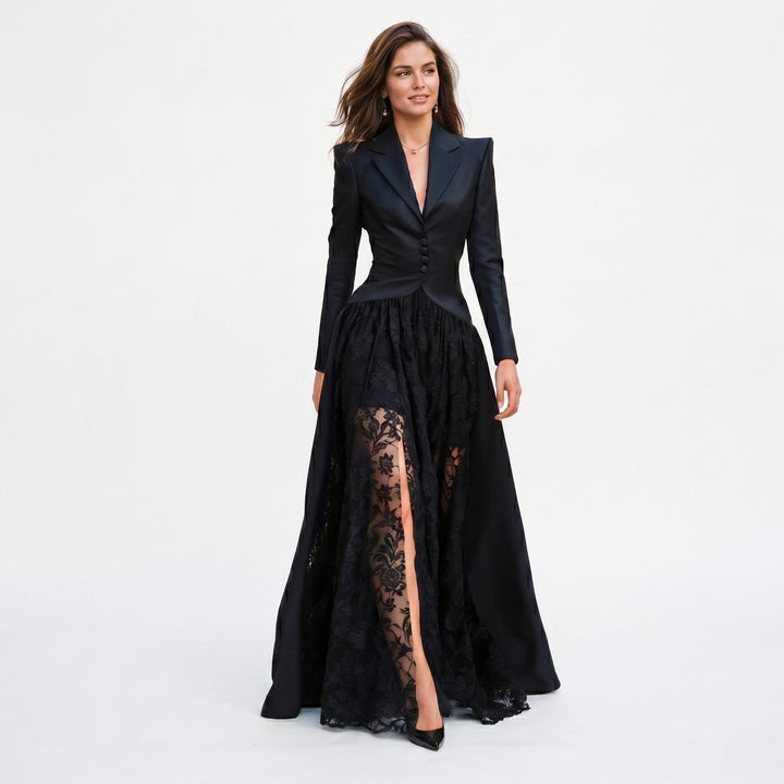 Emma - Elegant Tailored Women's Gown Set for Formal Evening Events