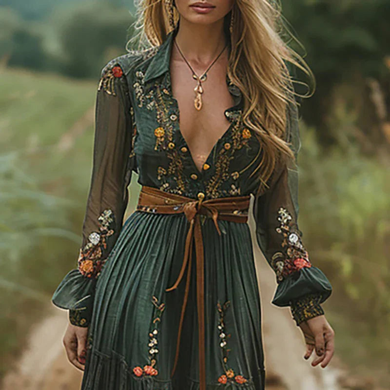 Jessica | Embroidered Bohemian Dress