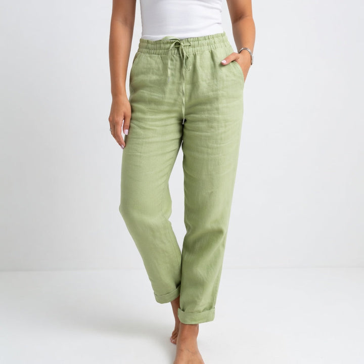 Albertine™ — 100% Cotton Fluid Pants Natural Comfort