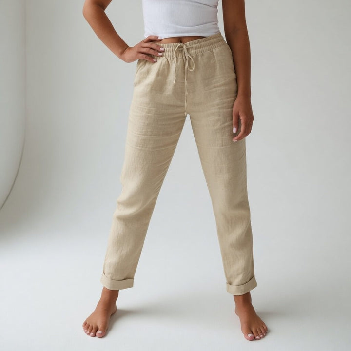 Albertine™ — 100% Cotton Fluid Pants Natural Comfort