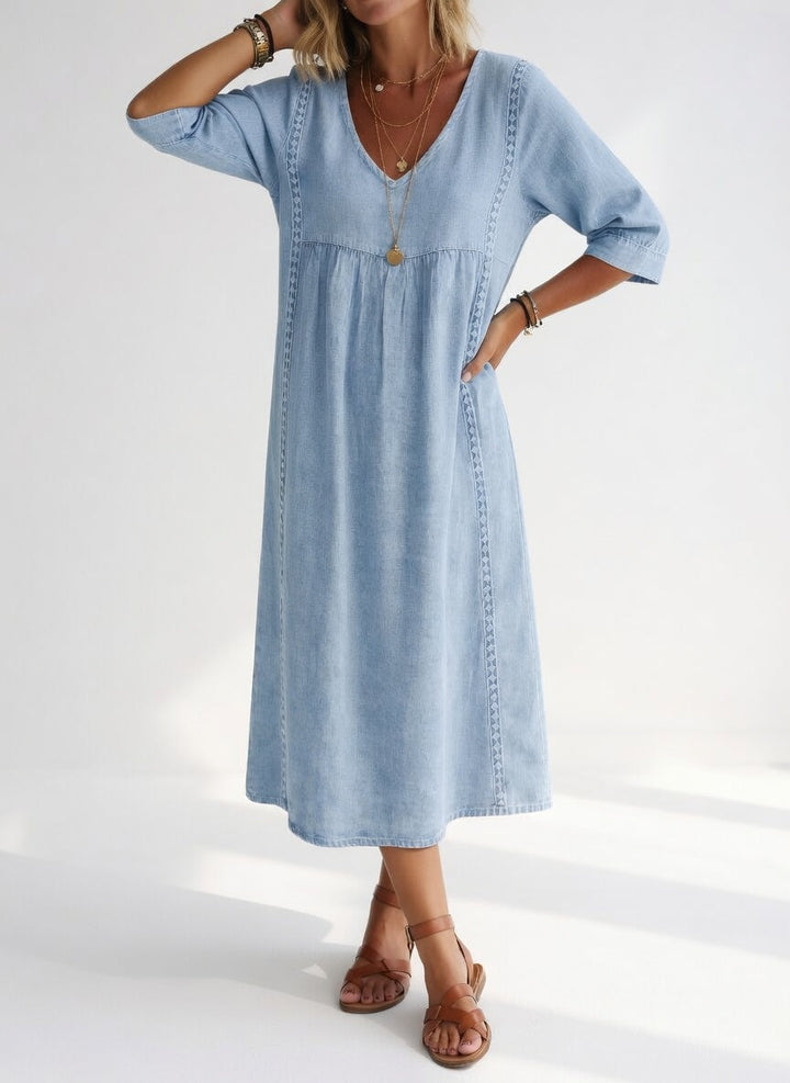 Lioréa™ — Elegant Casual Flowing Midi Dress