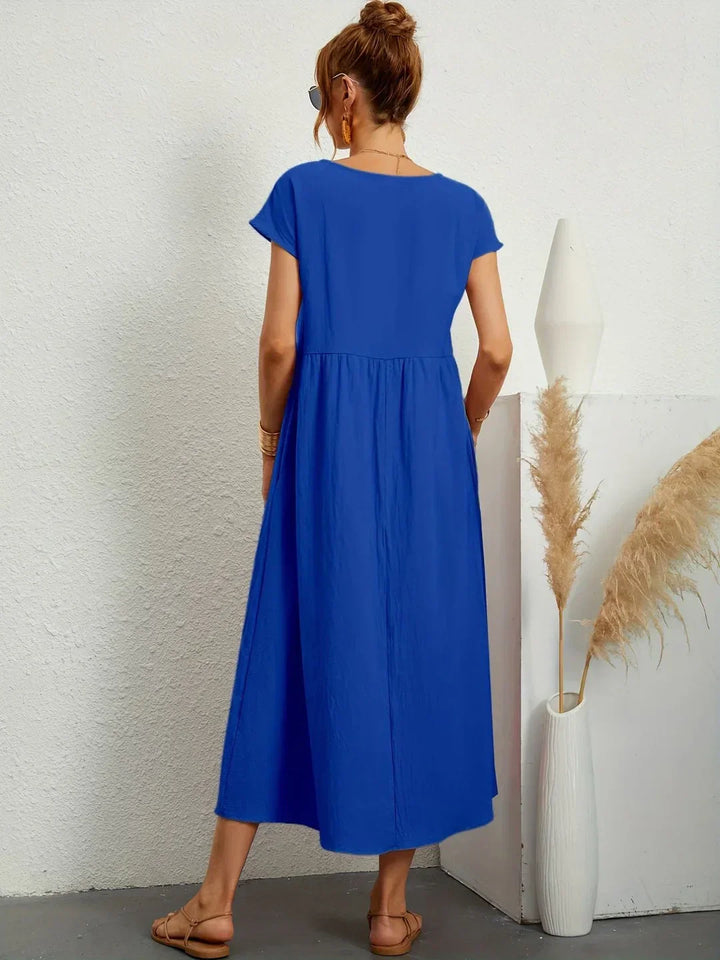 Gabrielle™ | Timeless elegance fluid midi dress