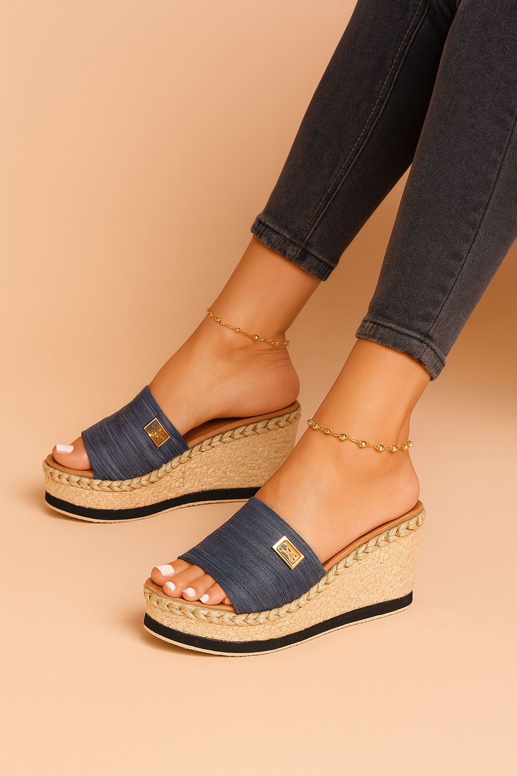 Vanessa | Woven Wedge Sandals