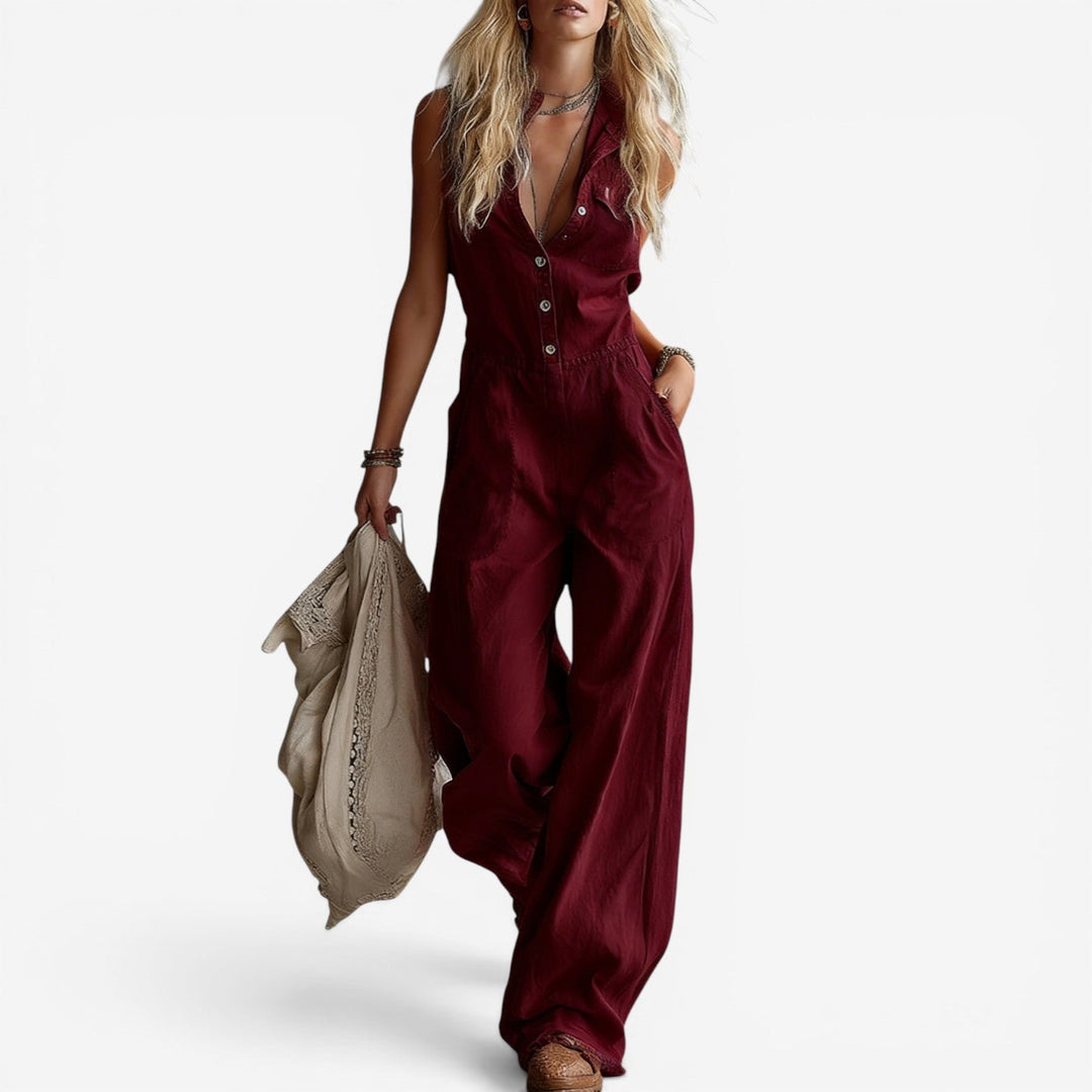 Rowan | Button-Front Jumpsuit
