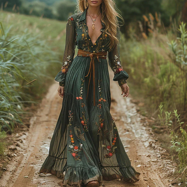 Jessica | Embroidered Bohemian Dress