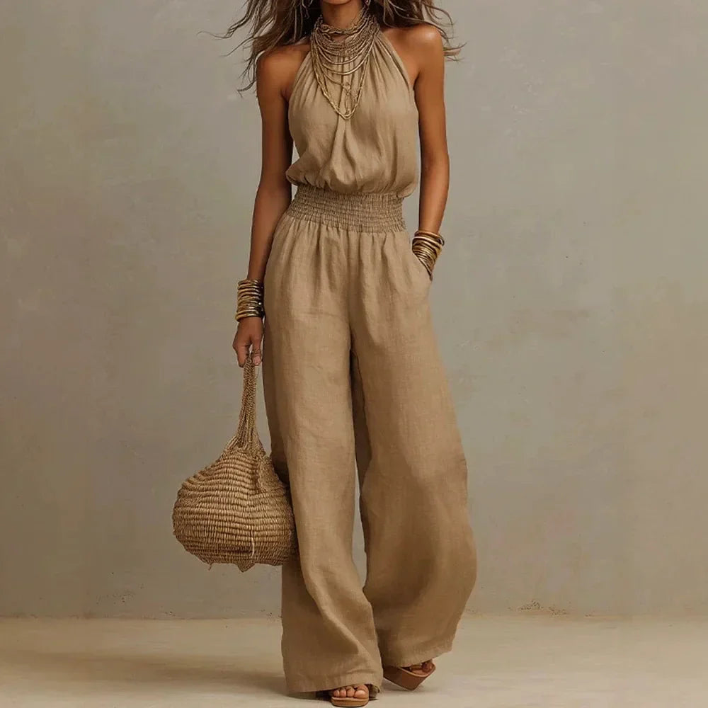 Bianca | Flowing Wide Leg Jumpsuit
