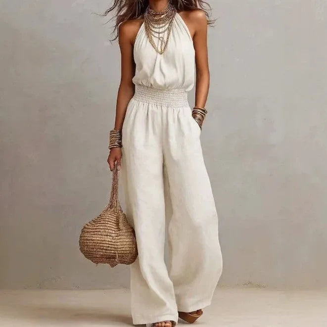 Bianca | Flowing Wide Leg Jumpsuit