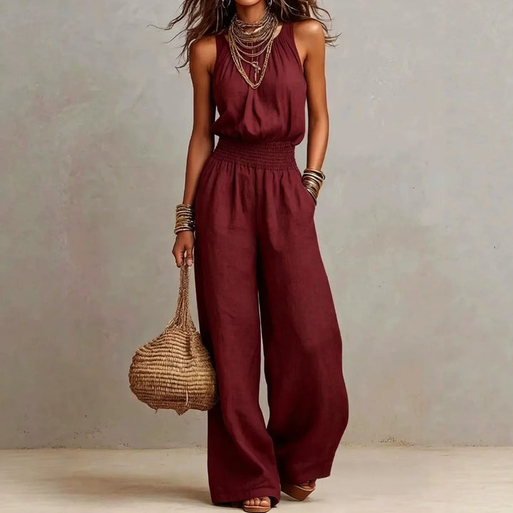Bianca | Flowing Wide Leg Jumpsuit