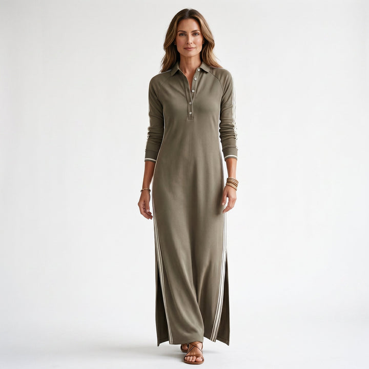 Skye - Elegant Long Sleeve Maxi Dress for Women
