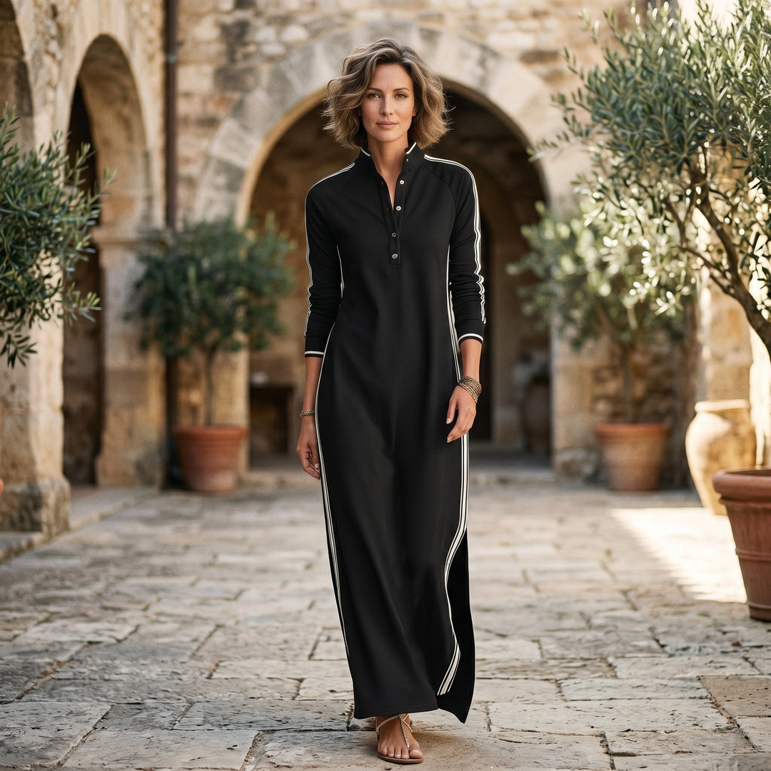 Skye - Elegant Long Sleeve Maxi Dress for Women