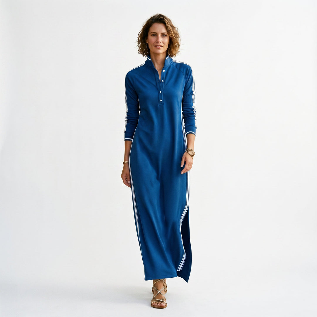 Skye - Elegant Long Sleeve Maxi Dress for Women