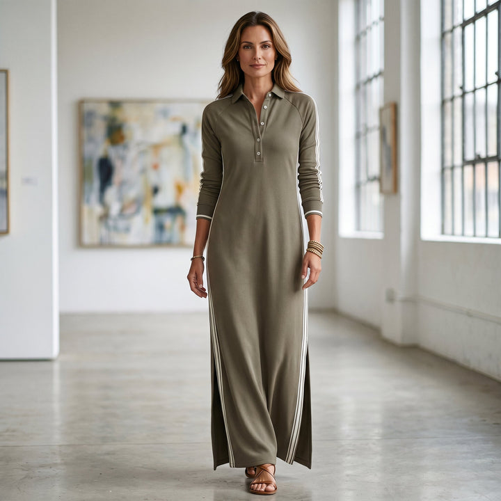 Skye - Elegant Long Sleeve Maxi Dress for Women