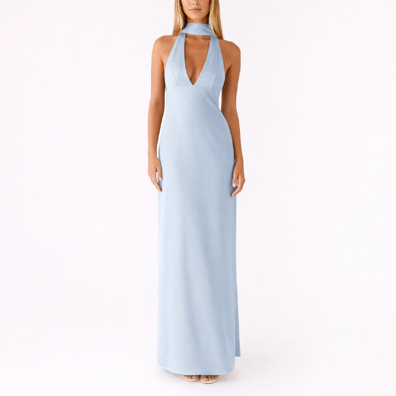 Solea | Halter Neck Long Dress