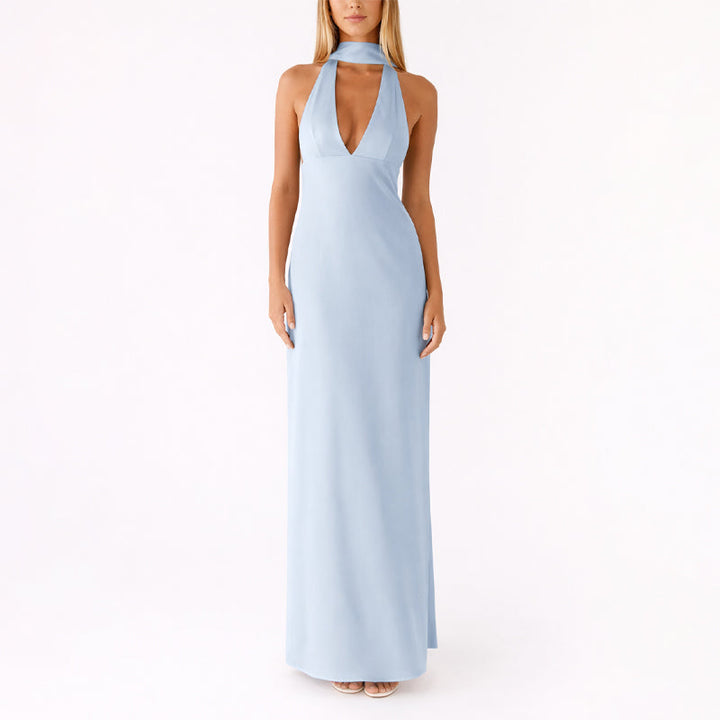 Solea | Halter Neck Long Dress