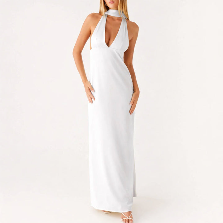 Solea | Halter Neck Long Dress
