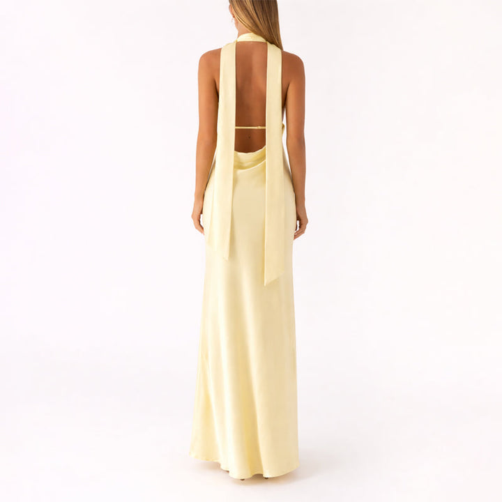 Solea | Halter Neck Long Dress