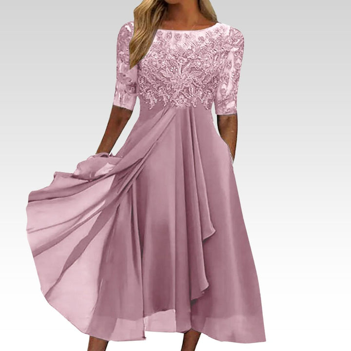 Harper™ | Elegant Lace Midi Dress