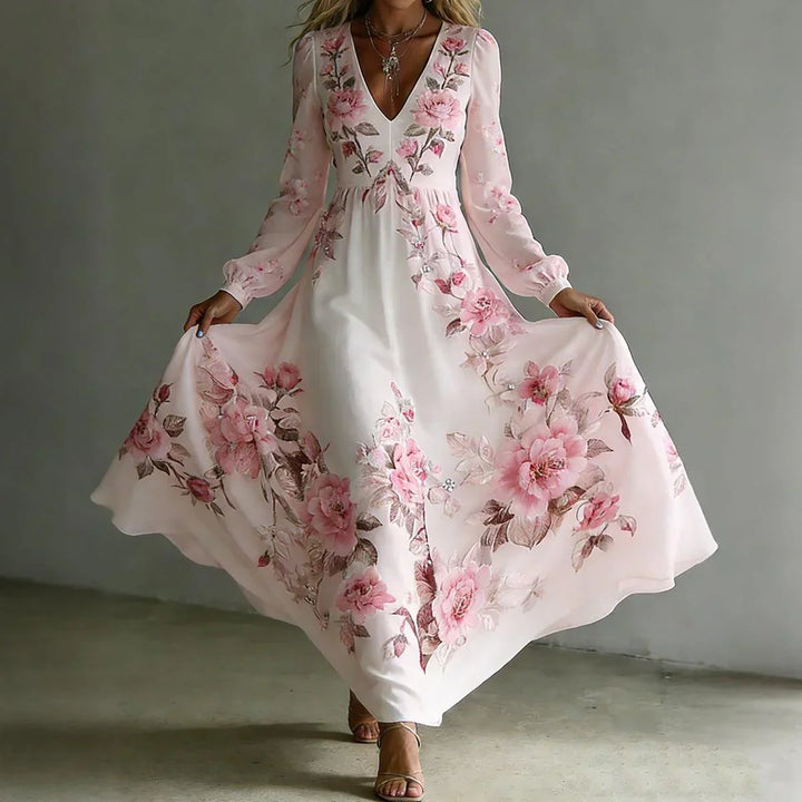 Rachel | Romantic Floral Maxi Dress