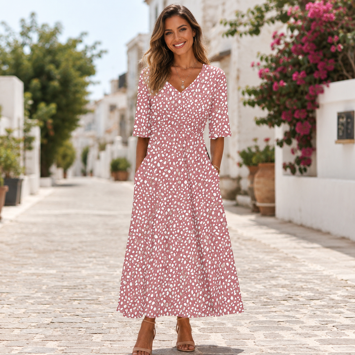 Janet | Tummy Concealing Midi Dress