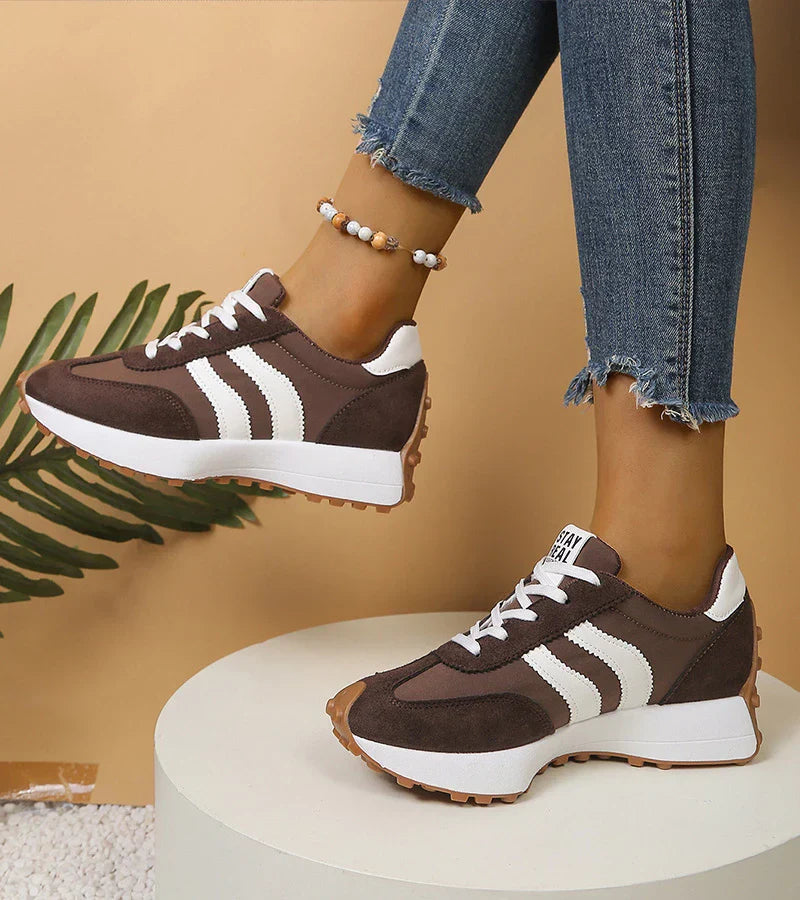 Charlene | Women's Platform Lace-Up Athletic Sneakers