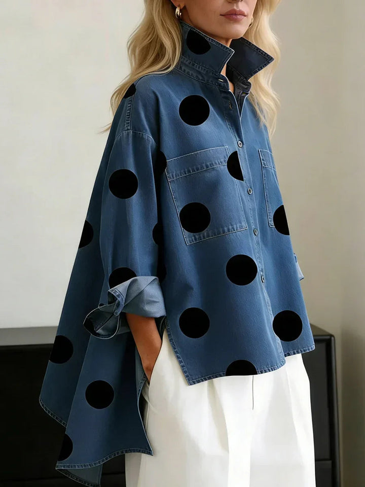 Claire | Polka Dot Button Up