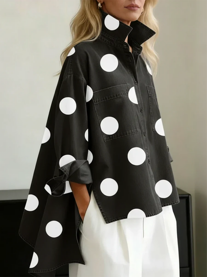 Claire | Polka Dot Button Up