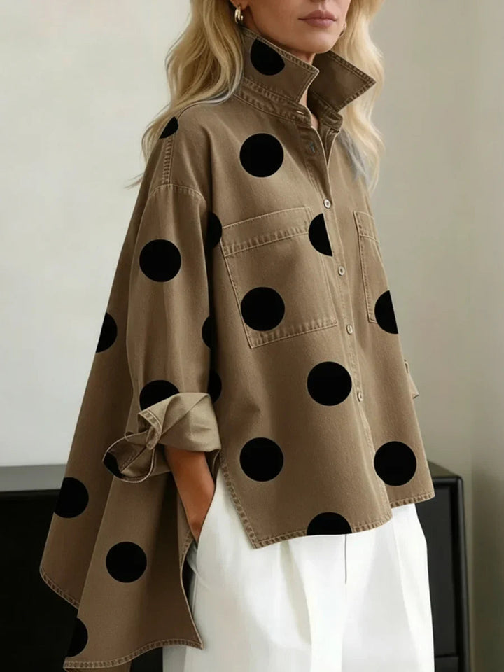 Claire | Polka Dot Button Up