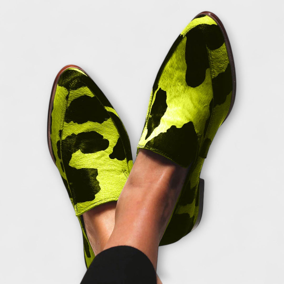 Paloma™ | Moccasins with Cow Print