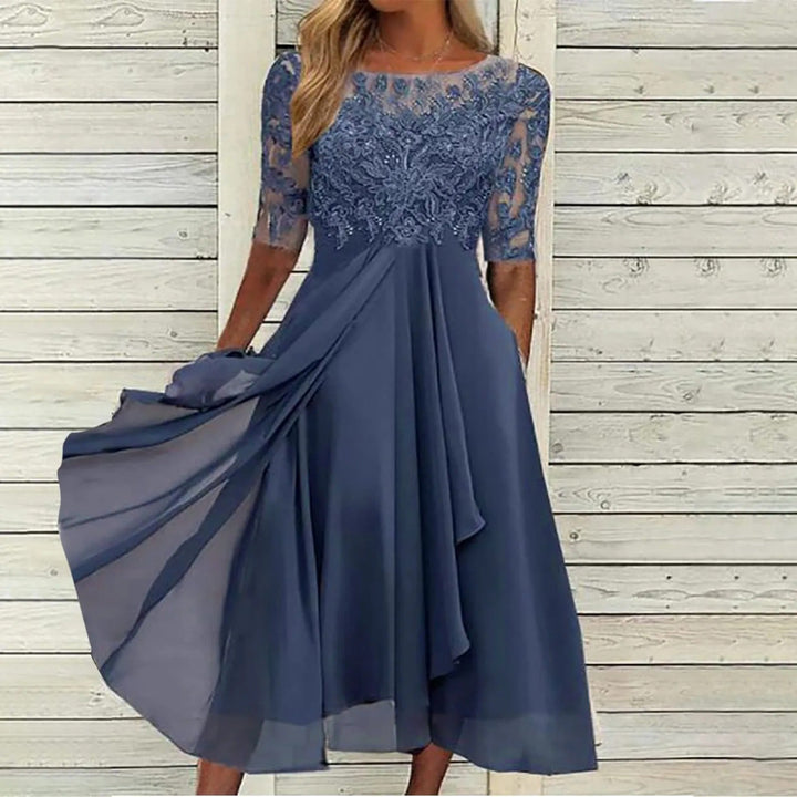 Harper™ | Elegant Lace Midi Dress