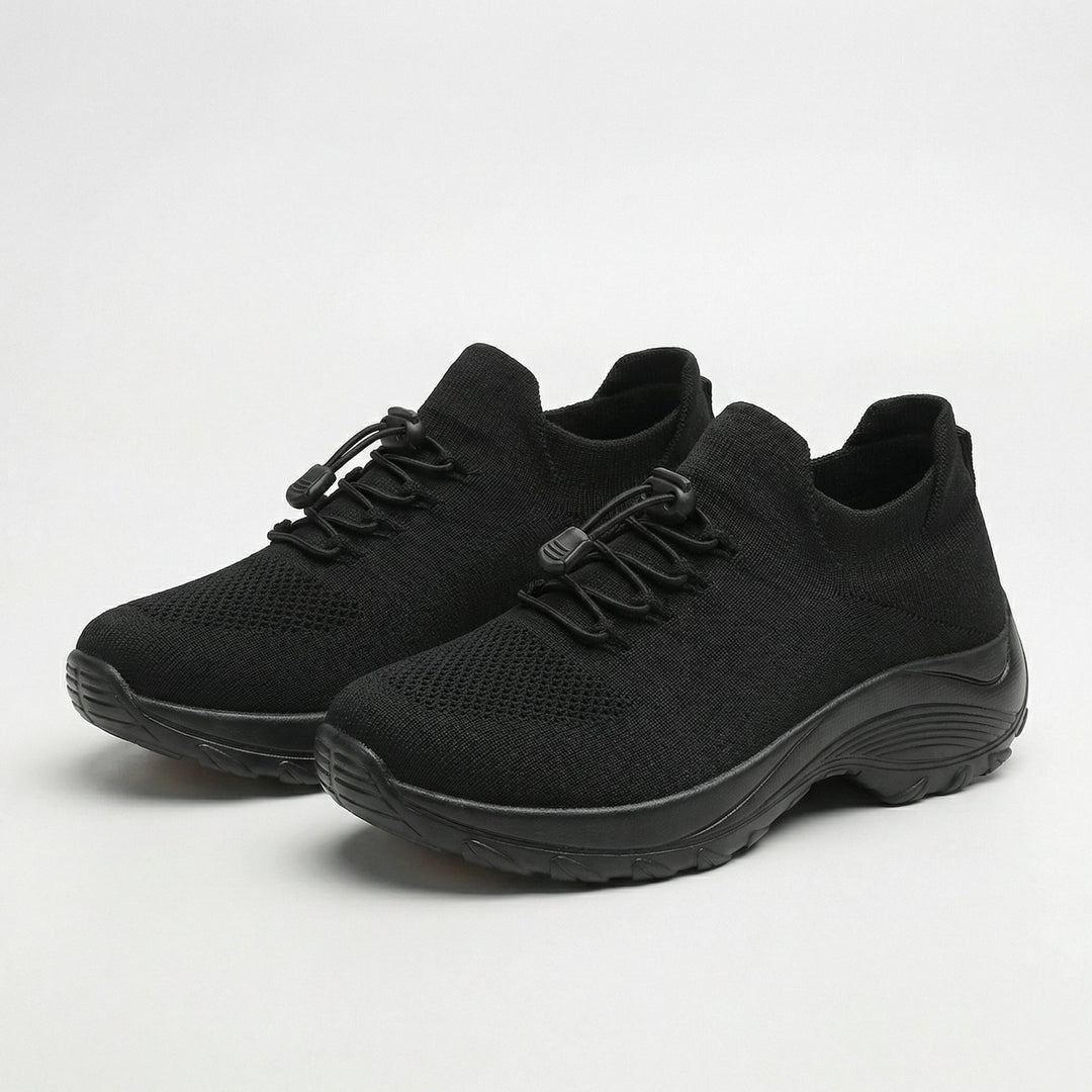 Ambulo Orthopedic Shoes Knit Fabric - Green Black
